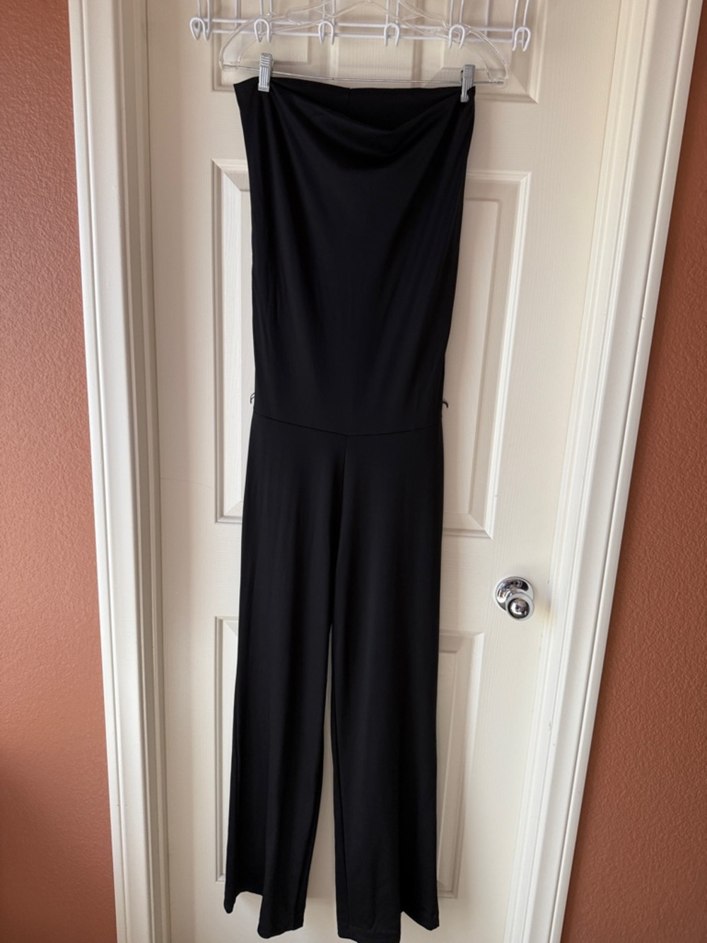 Strapless Black Wide-Leg Jumpsuit